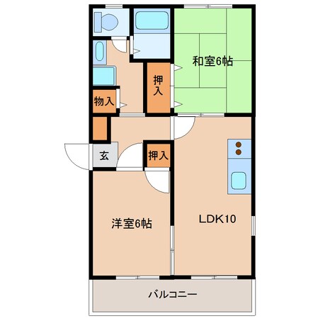 レジデンス滝野７の物件間取画像